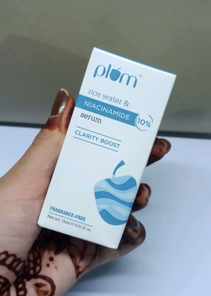 Plum Rice Water & Niacinamide Serum (Sealed)