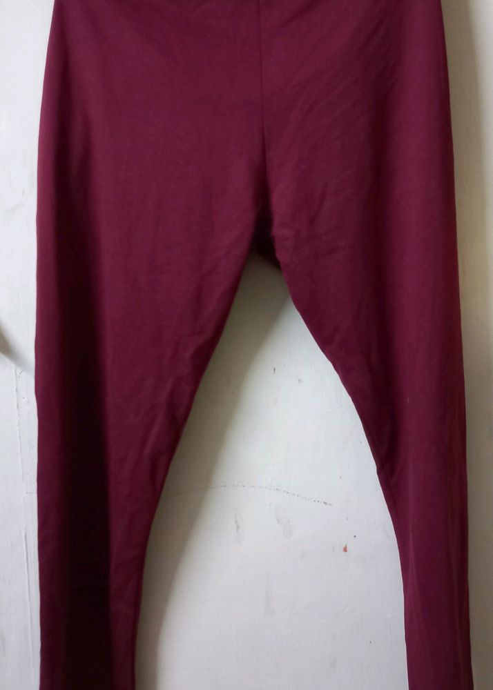 Red Track Pant With Zipper Pocket