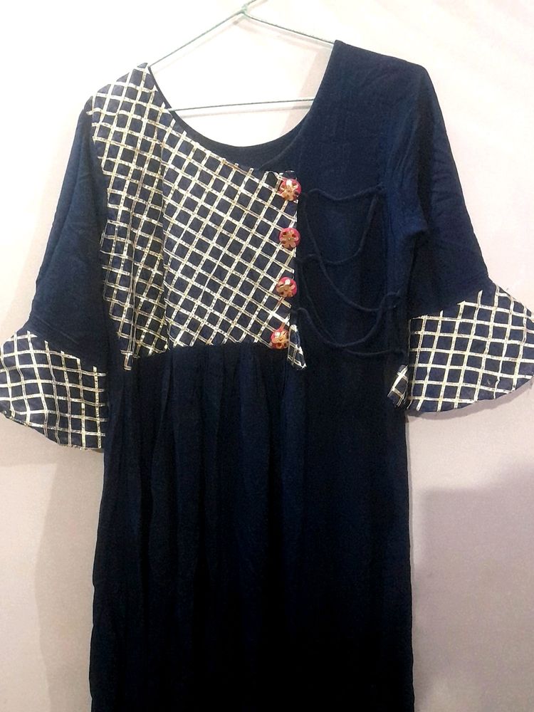 Navy Blue Gotta Patti Dress