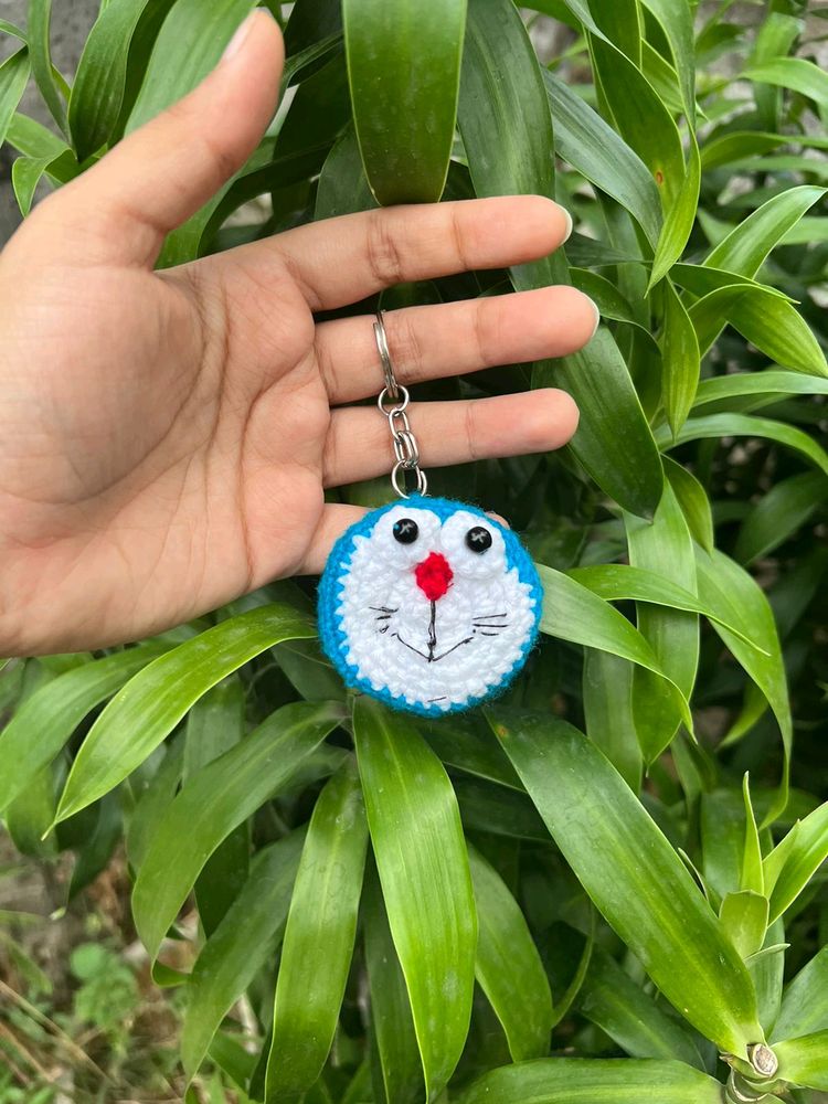 Doraemon Keychain,Bag Charms , Crochet 🧶 Handmade