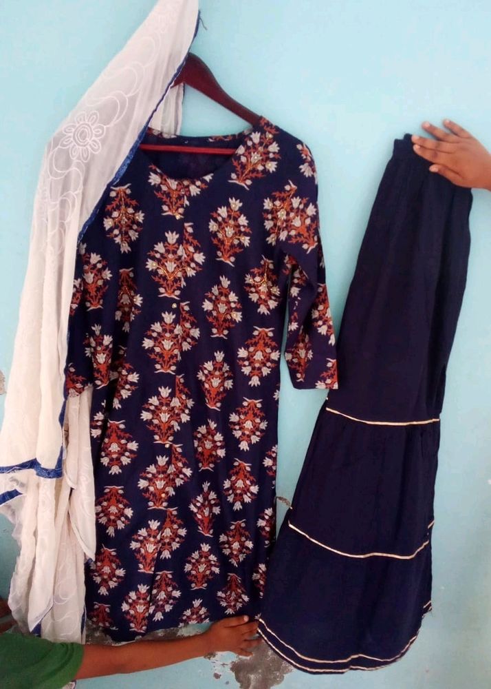 Kurti Sharara Dupttta Xl Size