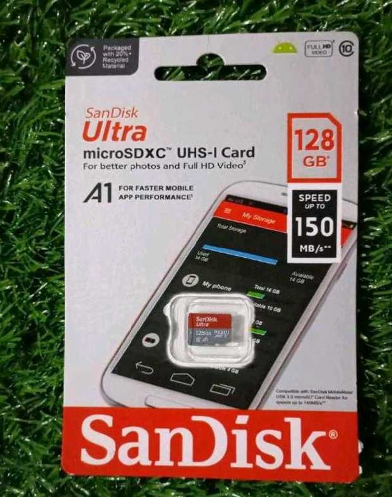 New 128 Gb Sandisk Memory Card Fix Rate