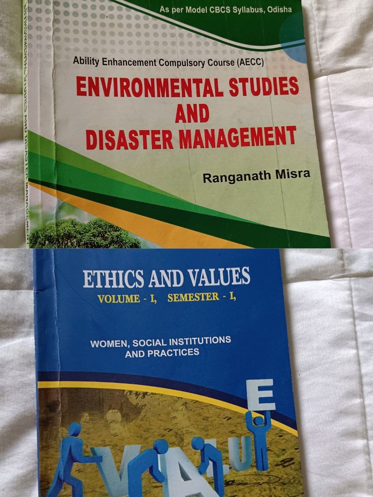 EVS and E. V 1st Semester Bsc Books