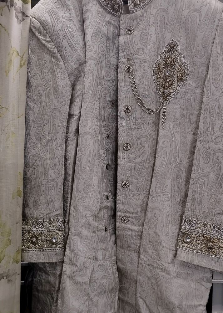 Classy Sherwani With Zardosi Work