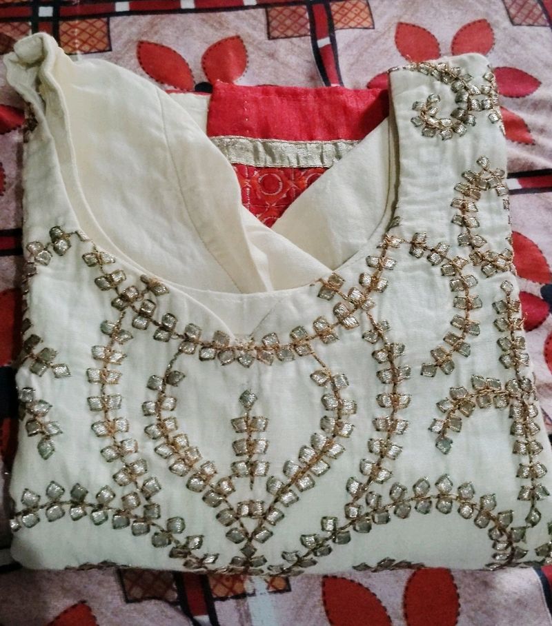 Full Front Embroidered Kurta