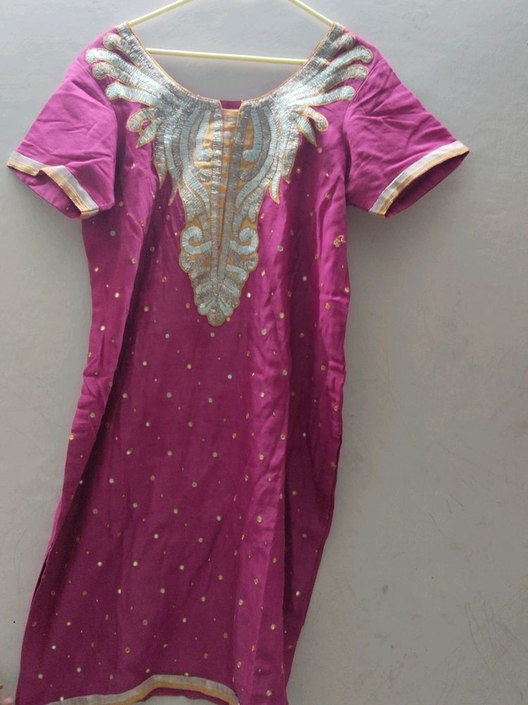 Suit Set Chanderi Cotton