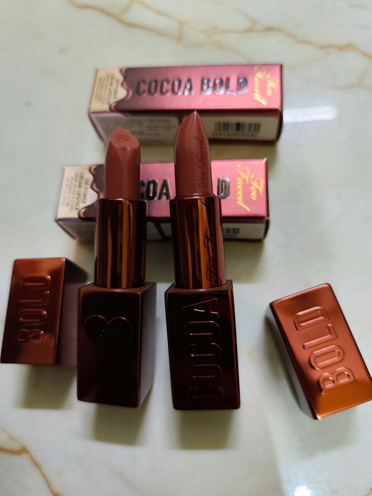 Too Faced Cocoa Bold Em Power Cream Lipstick