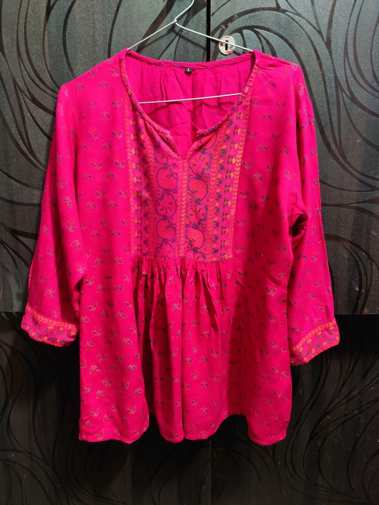 Kurti Style Rajasthani Print Top