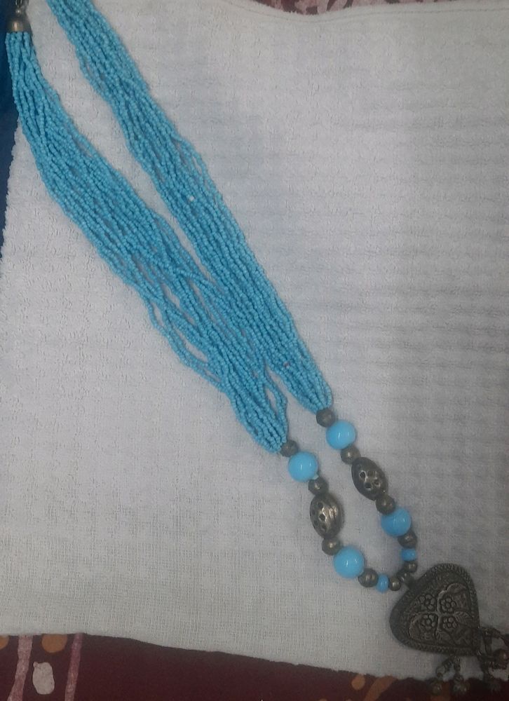 Traditional Necklace With Beaded Chains