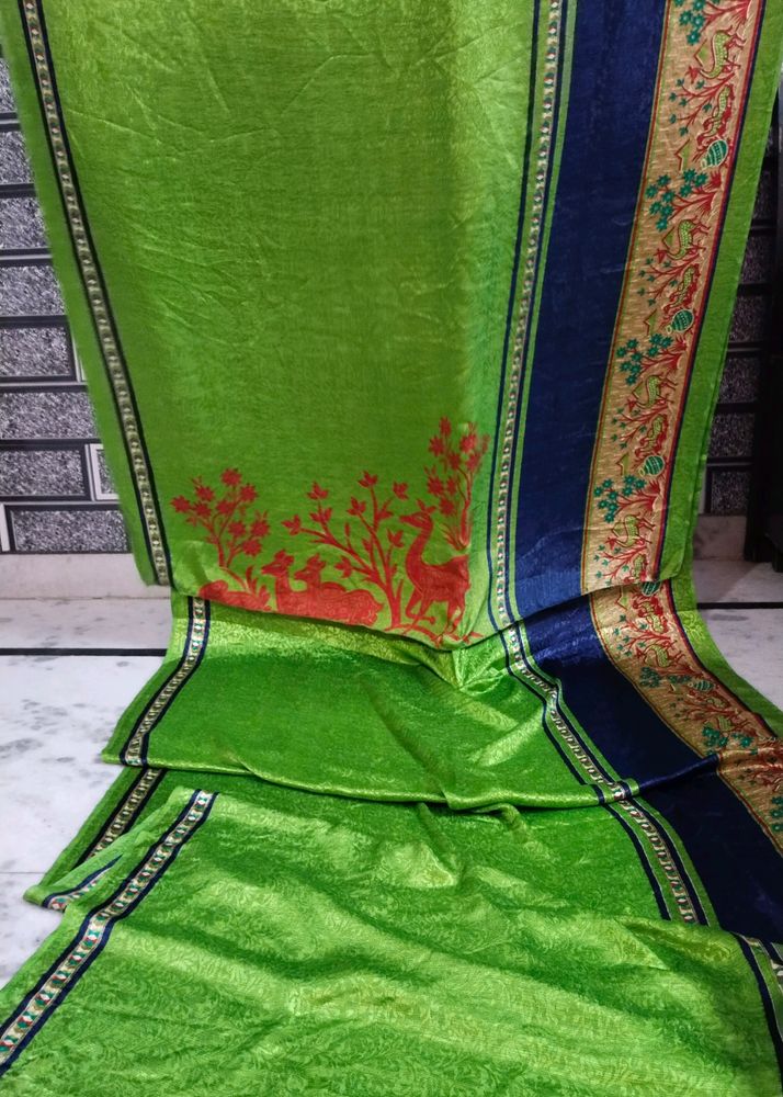 Green Colour Silk Saree