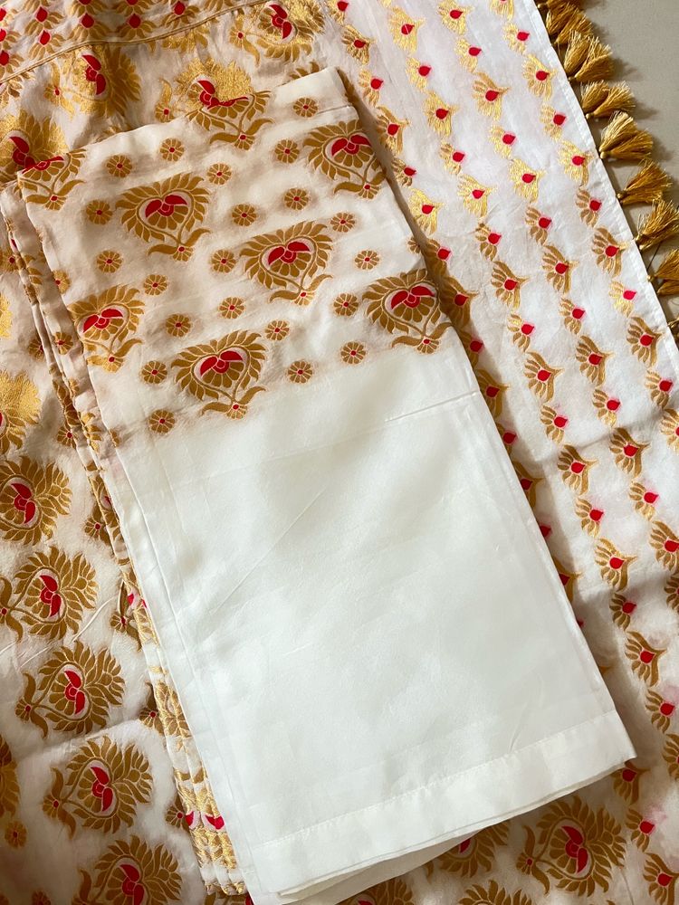 Mix POLY Paat Mekhela Sador Assamese Dress