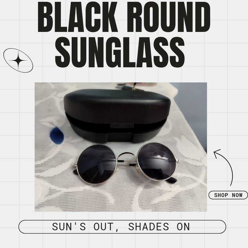 Black Round Sunglasses