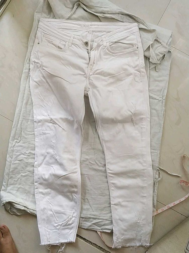 White Torn Jeans