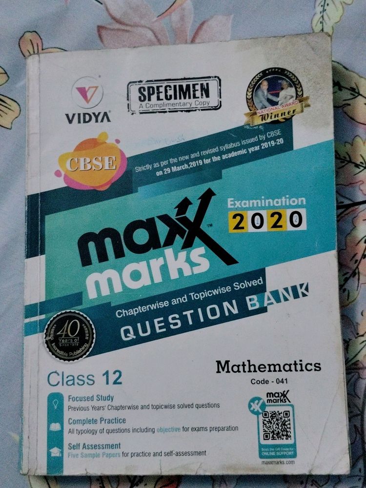 Vidya Mathematics Chapter wise Question Bank Class