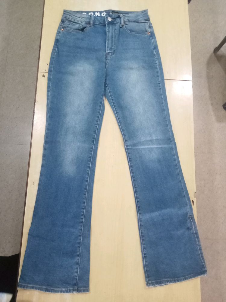 Surplus Blue Boot Cut Jeans for Woman's