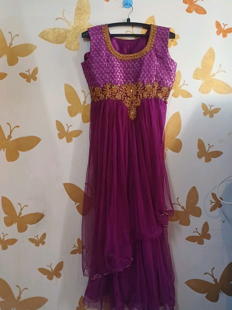 Purple Ethnic Gown