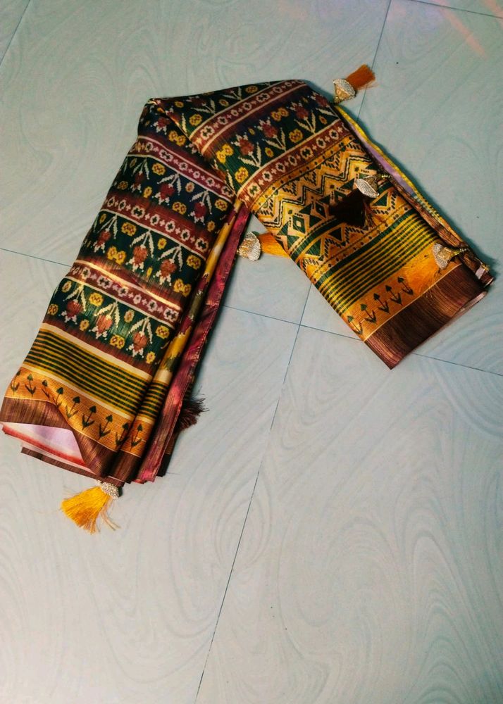 Multi Colour Beautiful Patola Saree