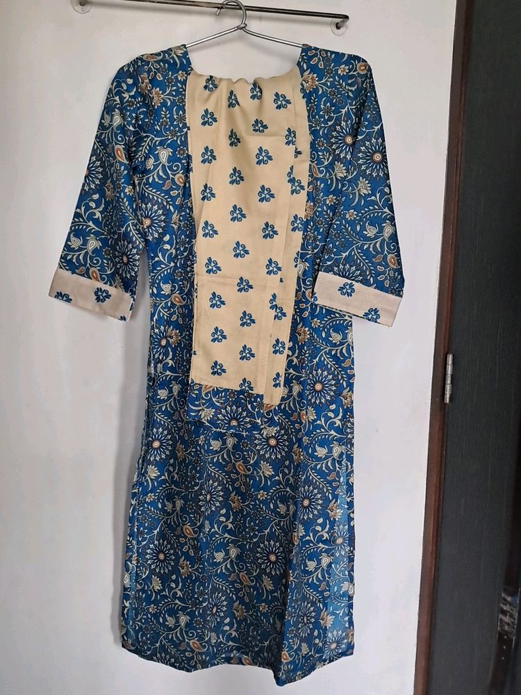 Multicolor Kurta Set Without Duptta