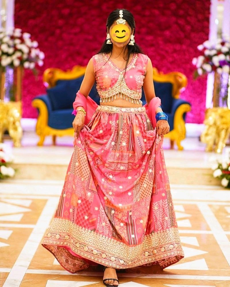 🩷✨Exclusive Deep Pink Silk Wedding Lehenga Choli