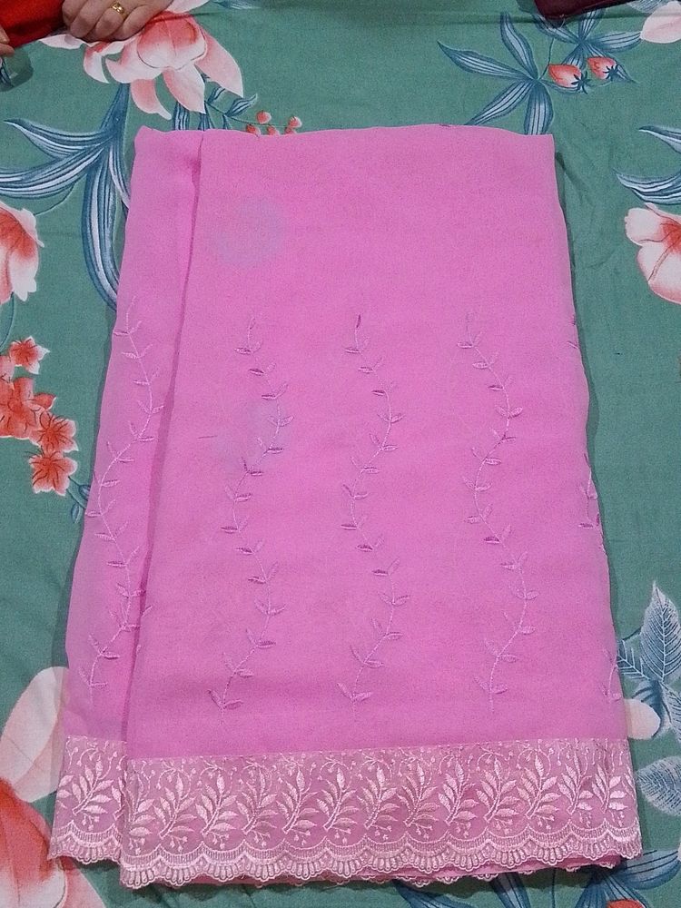 Beautiful Pink Saree