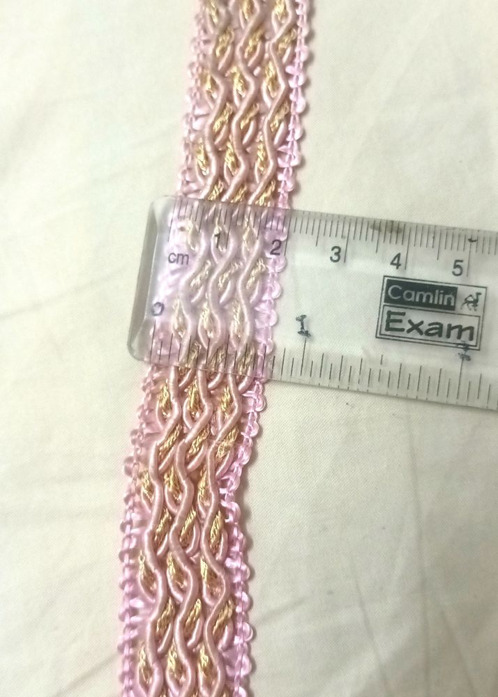 Pink Lace 0.75 Inch 10 Meters