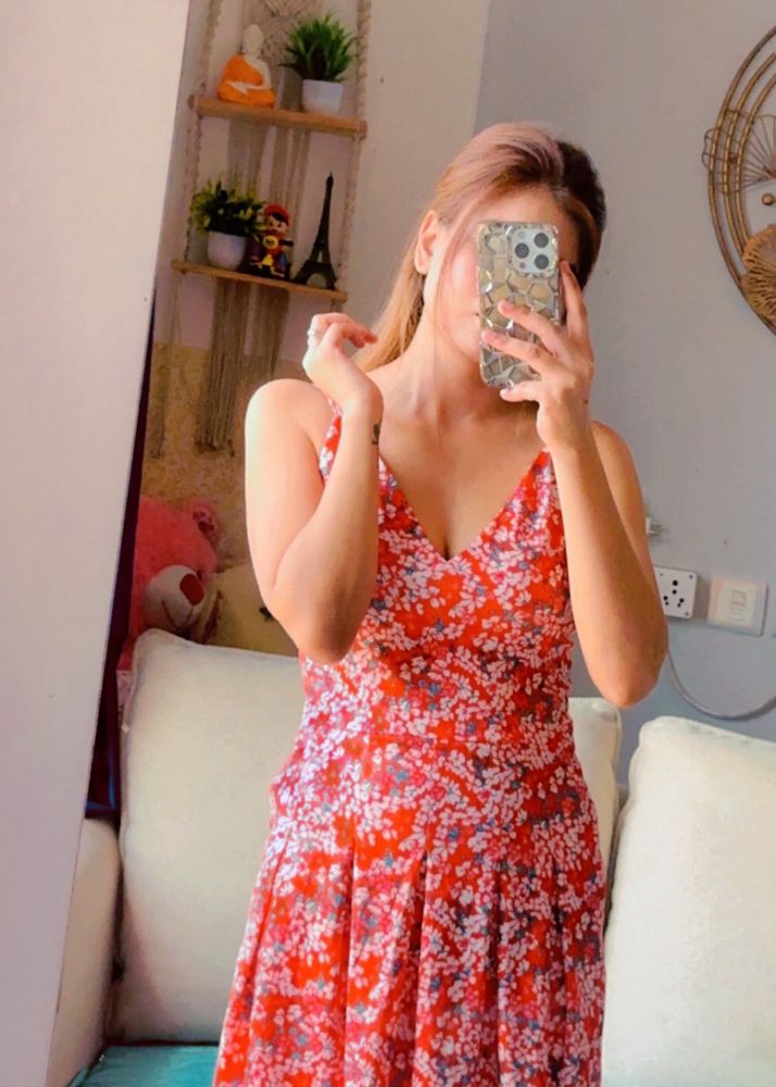 Floral Print Midi Dress