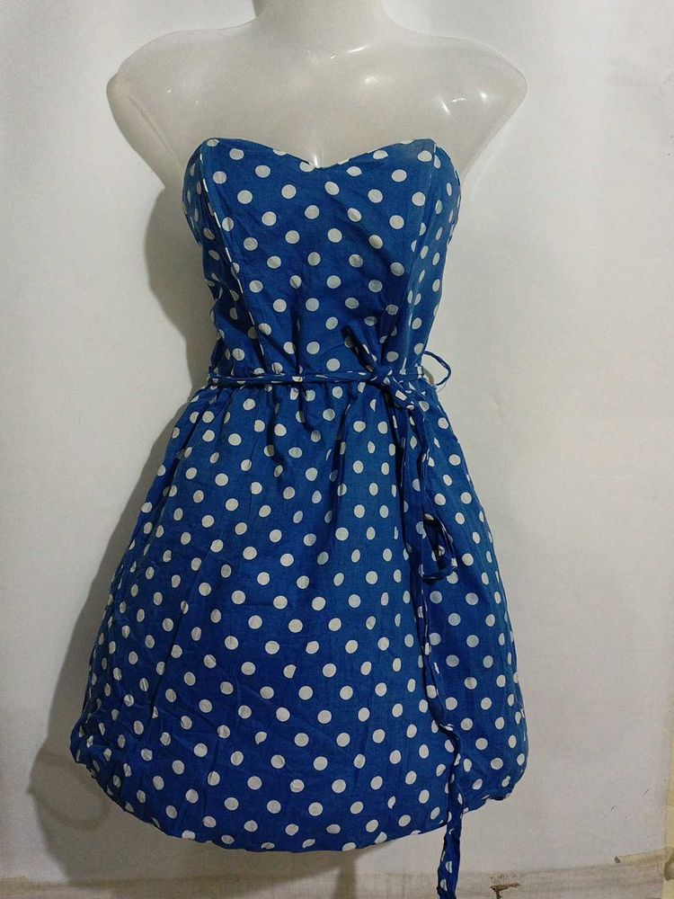 BLUE DOTTED FROCK