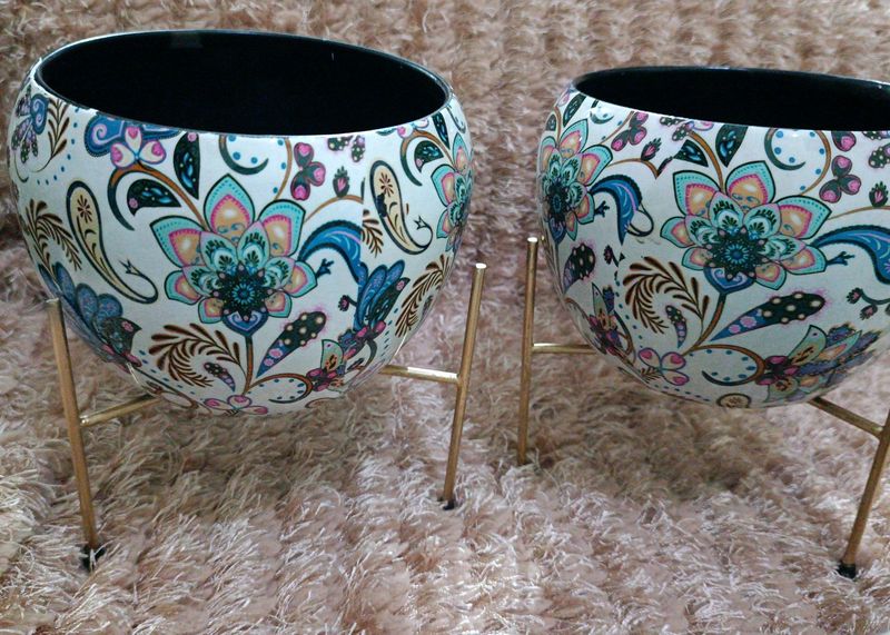 Brand New Meenakari 2 Indoor Planters