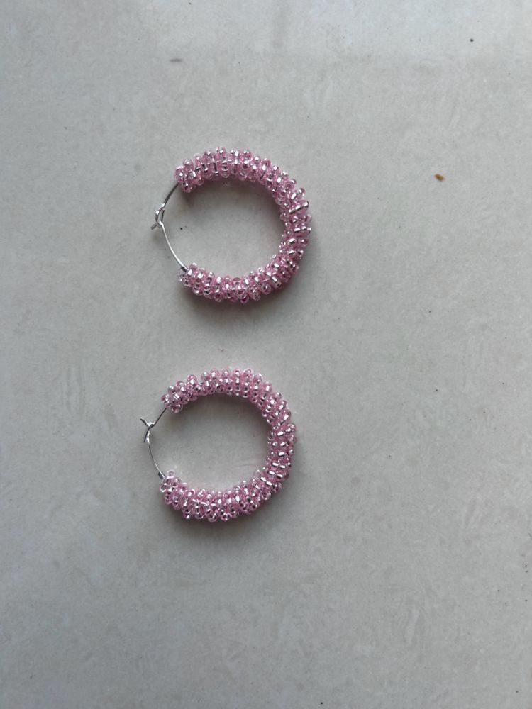 3 combo beads hoop eaarings