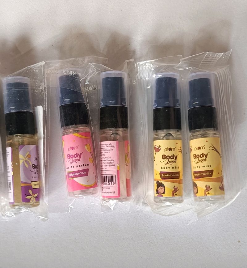 Combo Of 5 Plum Perfume & Body Mist