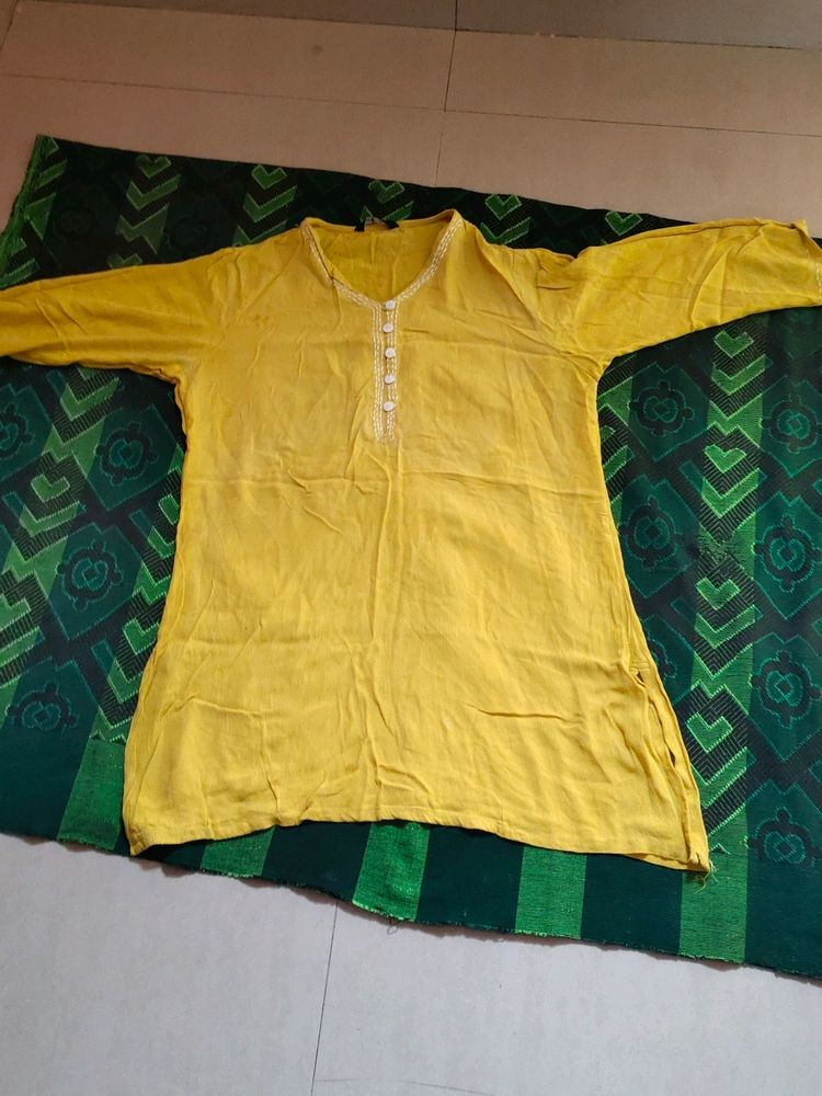 Kurta Set Mustard Colour