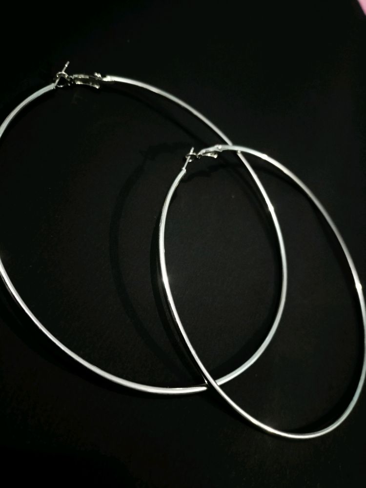 Latest Trendy Silver Plated Circular Alloy Metal E