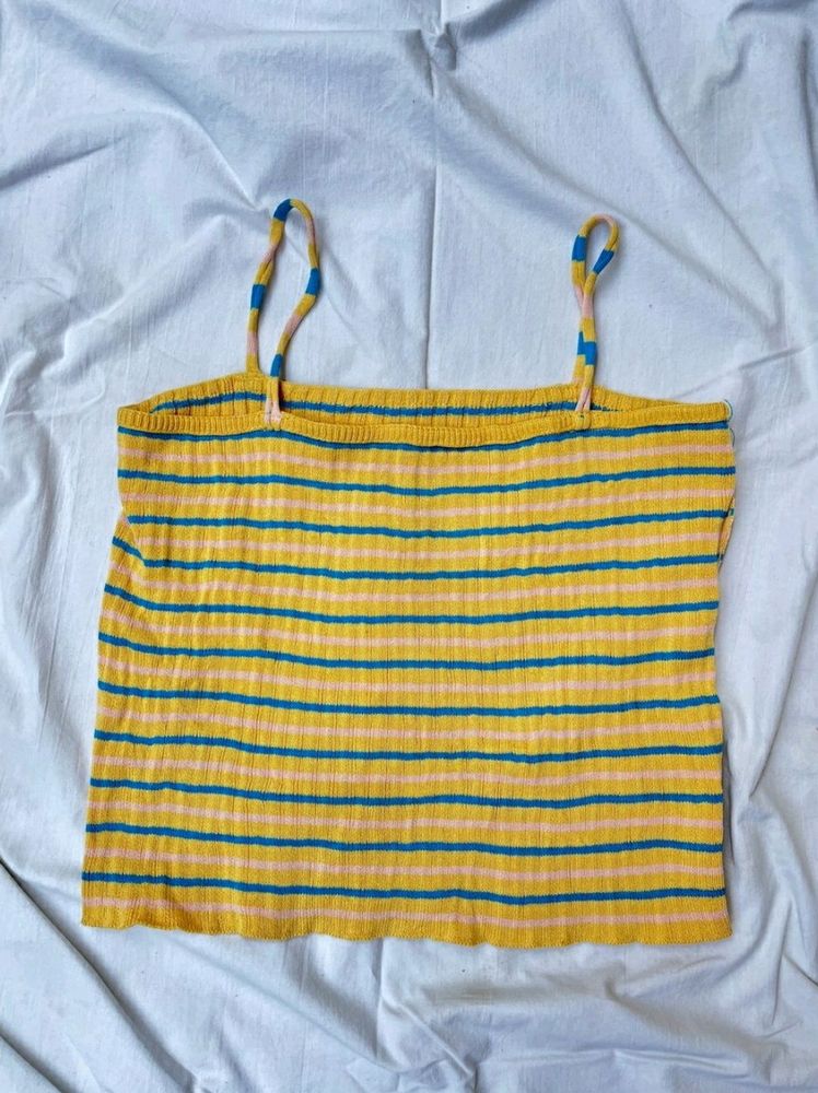 Yellow Striped Top