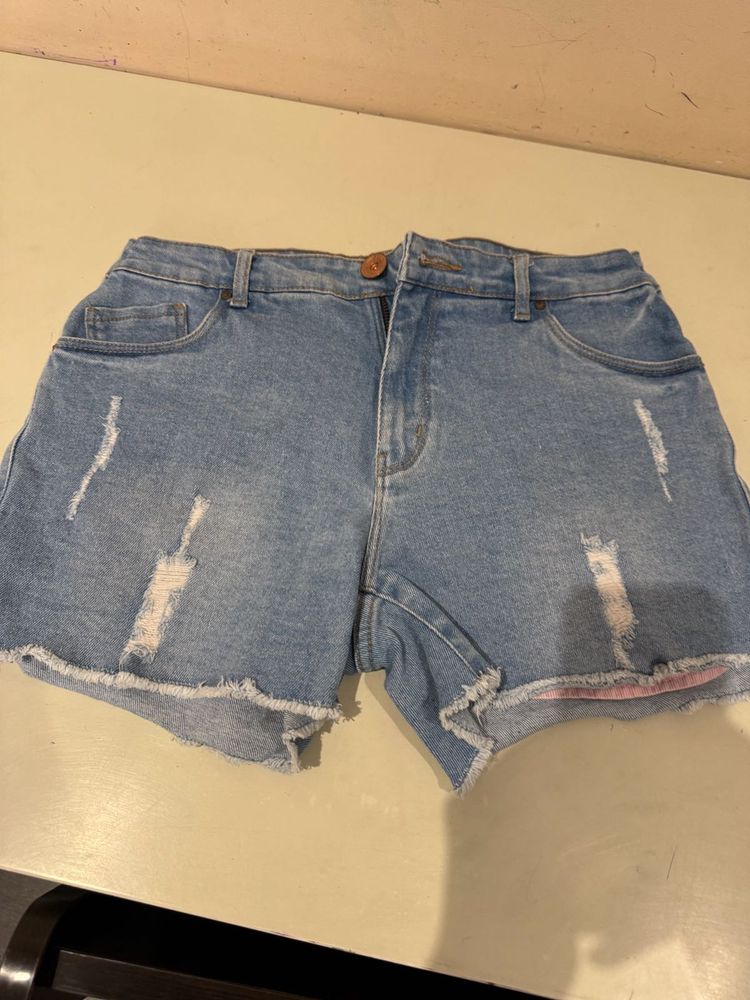 Denim Girls Shorts