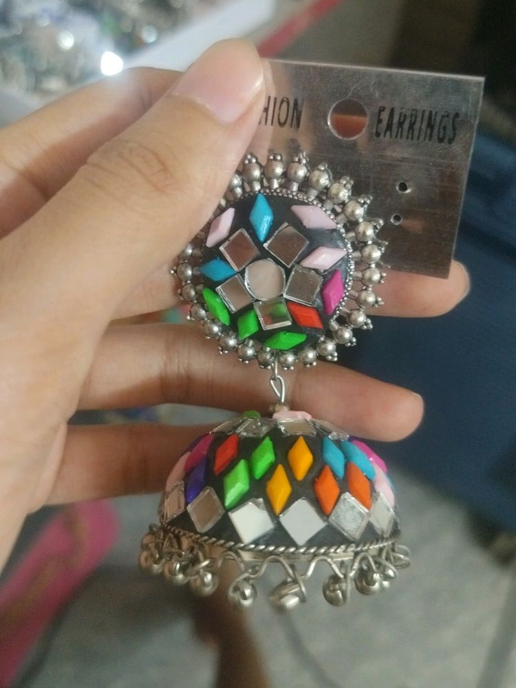 Multi Colour Jhumka