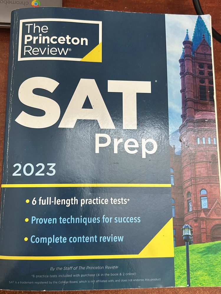 Princeton review SAT prep book