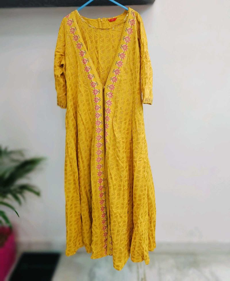 Mustard Yellow Jumpsuit For Festive Season