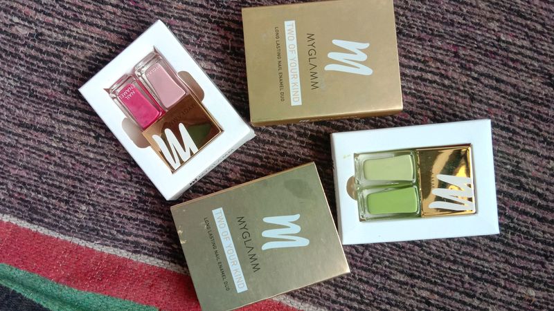 3 Myglamm Nailpolish Duo + 1sugar Lipbalm