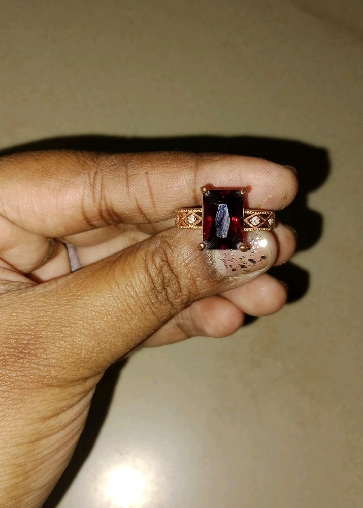 Blood Red Finger Ring