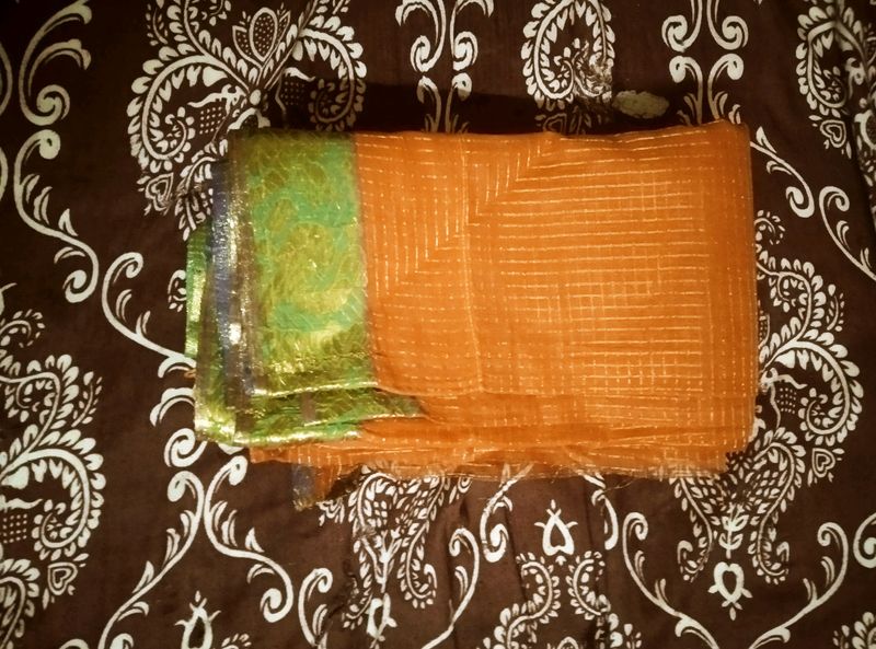 Yellow Colour Banarasi Silk Saree