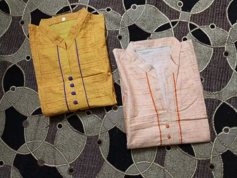 2 New Cotton Kurti At Just 529