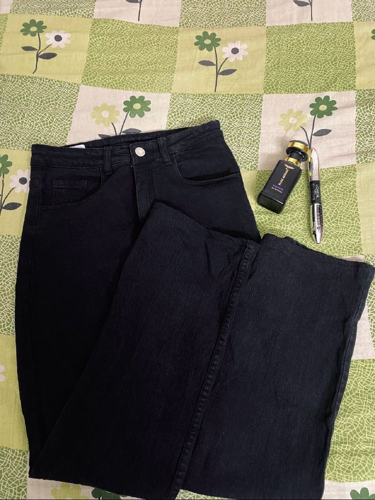 Black Straight Leg Jeans