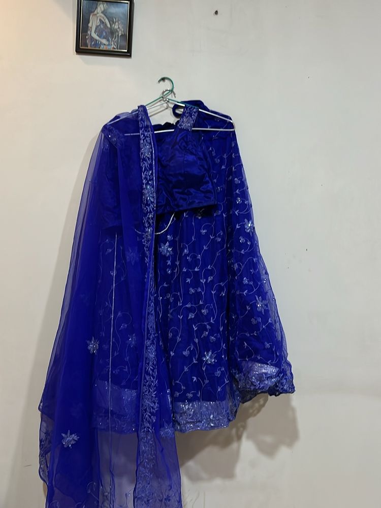 Navy Blue Lehenga