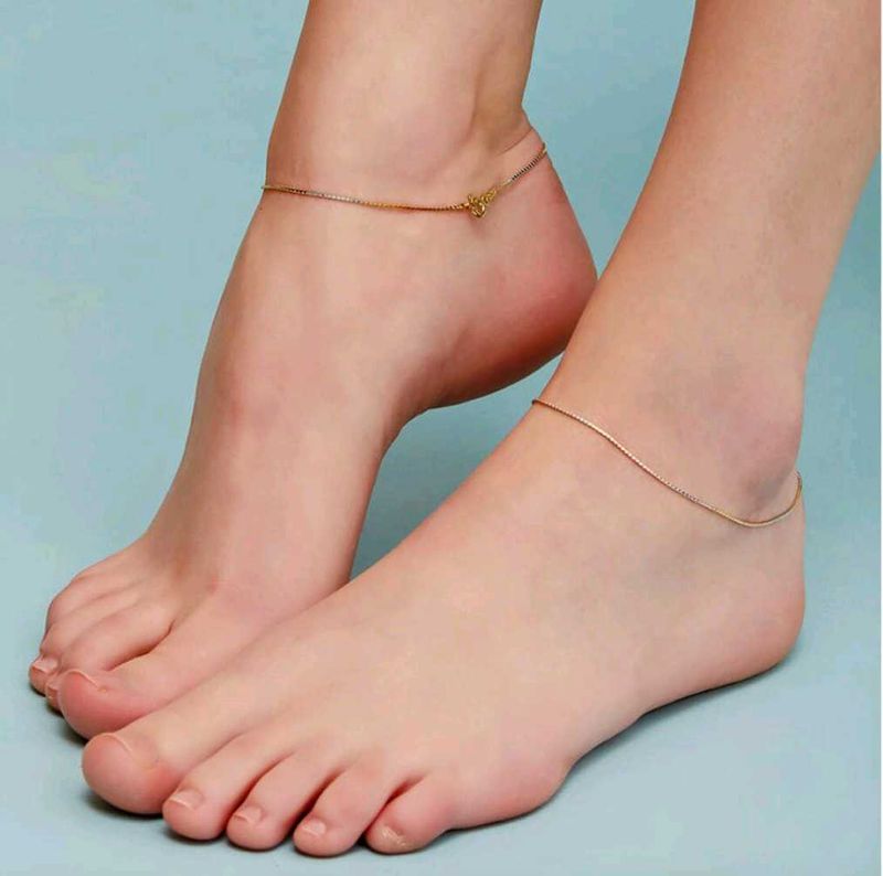 Sliver Anklet With Hallmark