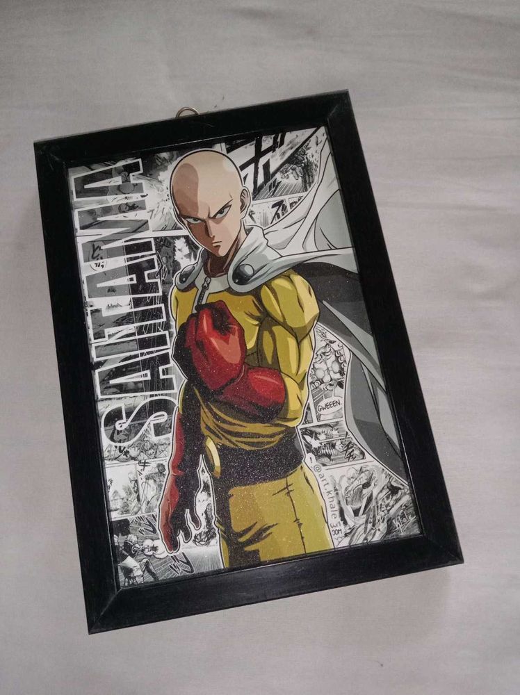 One Punch Man Picture Frame.