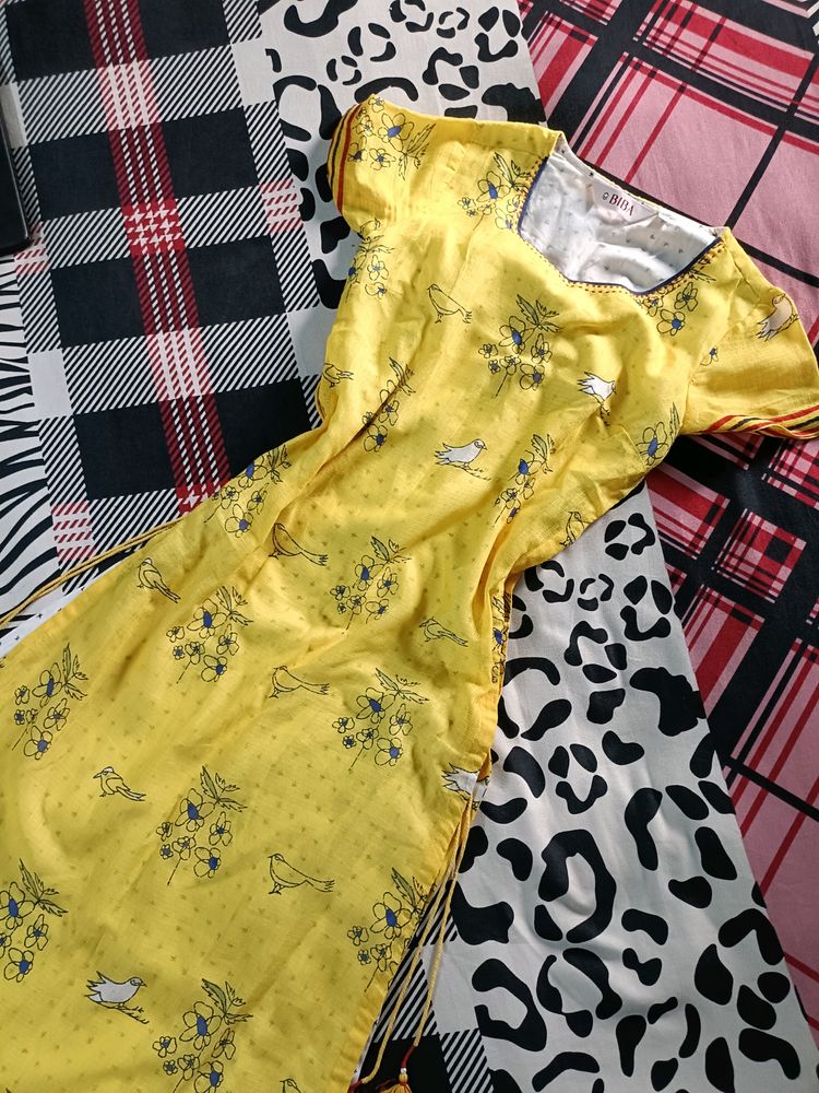 Yellow Kurti From Biba💗