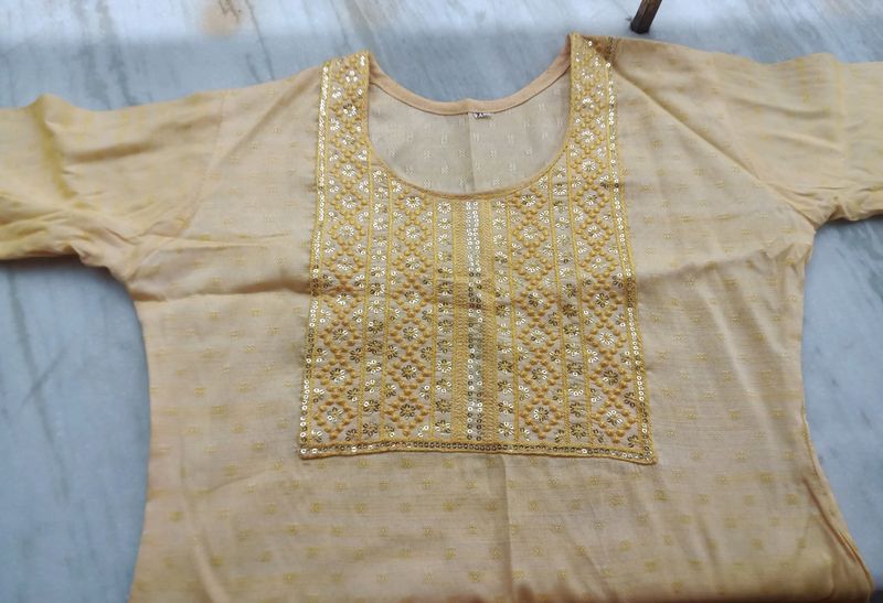 Golden Kurti For Women