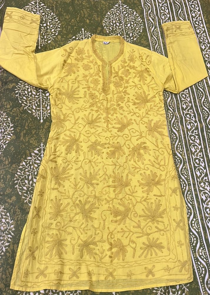 Chikankari Cotton Kurti