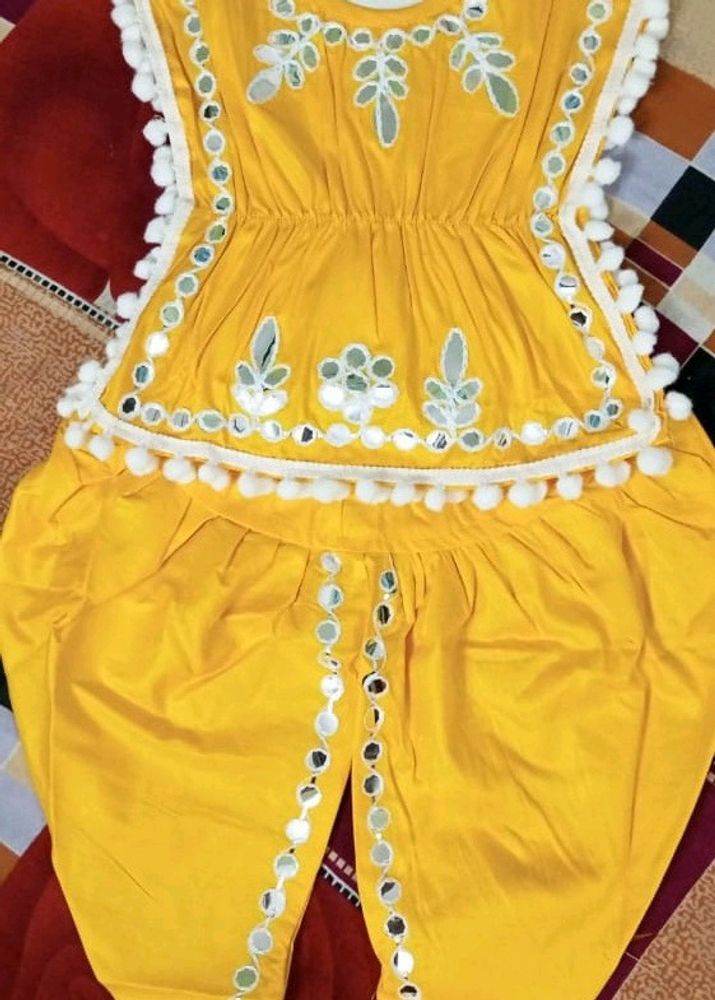 New/Unused Baby Girl Dhoti Set