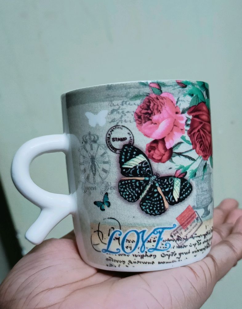 New Coffee Mug In Vintage Theme Print